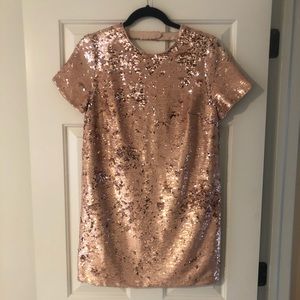 Blush/Rose Gold, Sequin Party Dress, size Small